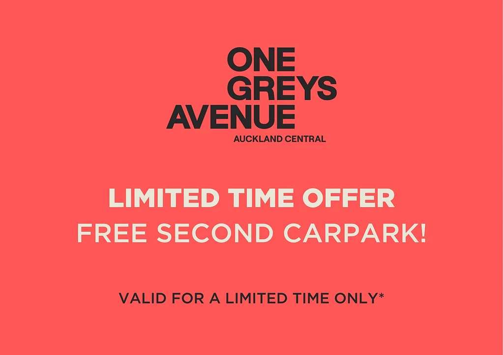 Auckland Central 3Moenga LIMITED TIME OFFER - FREE SECOND CARPARK!