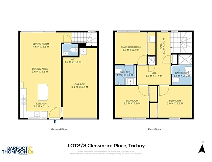 Lot 2/8 Clensmore Place, Torbay, North Shore City, 3 ਕਮਰੇ, 2 ਬਾਥਰੂਮ, Townhouse