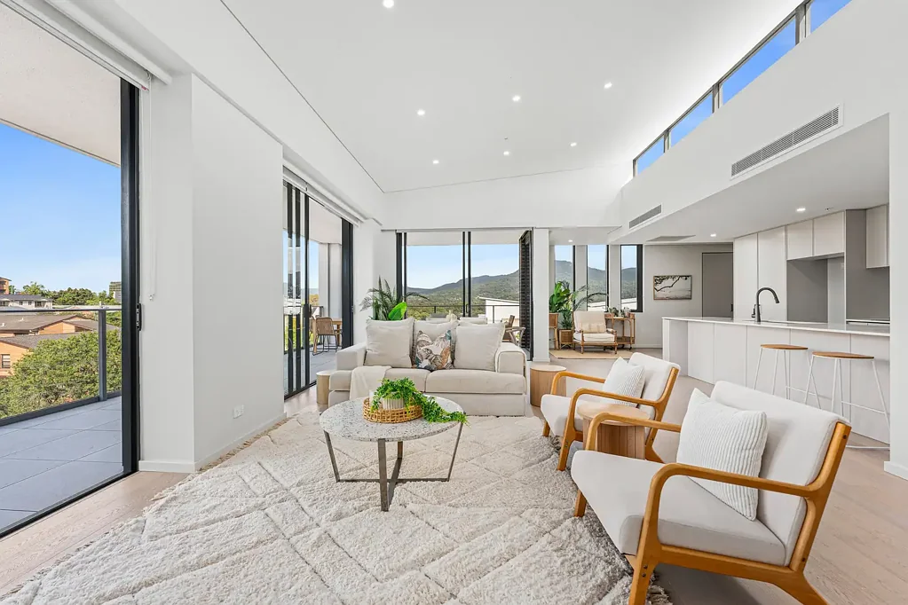 North Wollongong 3غرفة نوم Luxe Seaside Penthouse - Private Coastal Elegance at Heritage