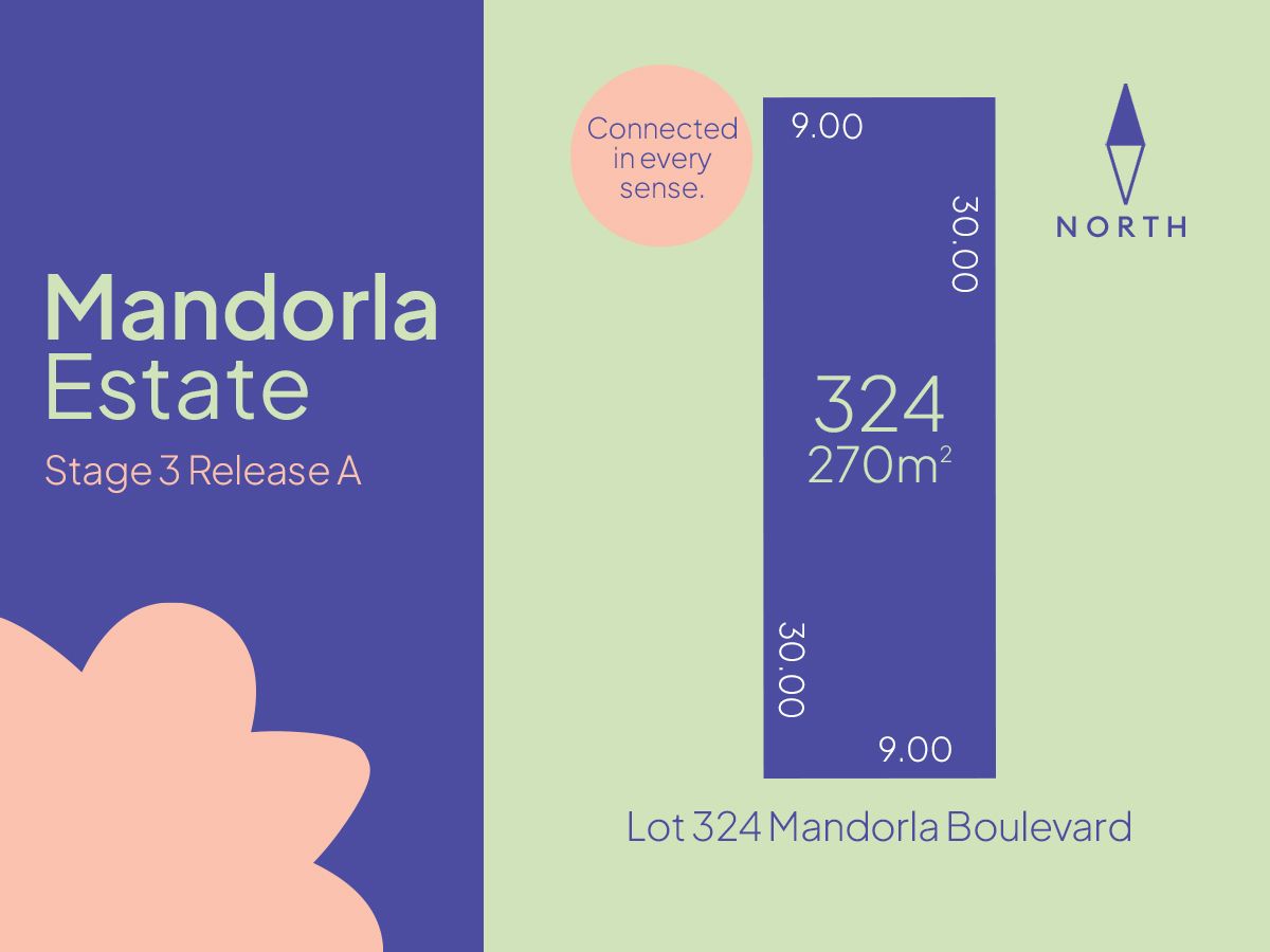Lot 324 Mandorla Boulevard (Stage 3B), Munno Para Downs, Northern Adelaide, 0 침실, 0 욕실, Section