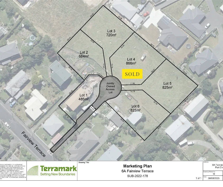 Sawyers Bay 6A Fairview Terrace - Lots 2 - 6