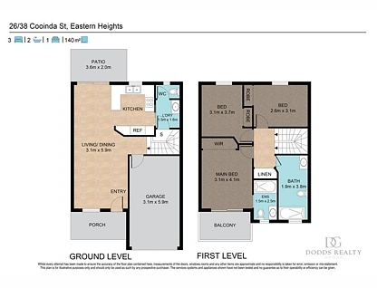 26/38 Cooinda Street, Eastern Heights, Ipswich - Greater Region, 3 phòng ngủ, 2 phòng tắm, Townhouse