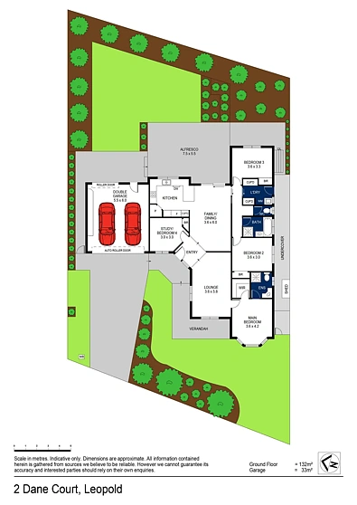 2 Dane Court, Leopold, VIC 3224, 4 Bedrooms, 2 Bathrooms, House