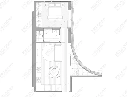 1204/151 Berkeley Street, Melbourne, Melbourne CBD, 1房, 1浴, Apartment