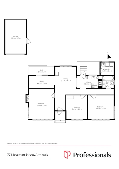 77 Mossman Street, Armidale, NSW 2350, 3房, 1浴, House