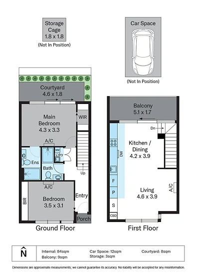 8/55 Glen Iris Road, Glen Iris, VIC 3146, 2房, 2浴, Apartment