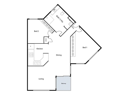 4/1 Port Jackson Circuit, Phillip, Woden Valley District, 2 rūma, 1 rūma horoi, Apartment