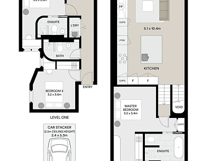 102/134 Campbell Parade, Bondi Beach, Eastern Suburbs, 3部屋, 3バスルーム, Apartment