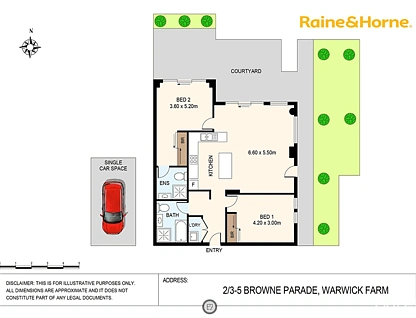 2/3-5 Browne Parade, Warwick Farm, South Western Suburbs, 2 ห้องนอน, 2 ห้องน้ำ, Apartment
