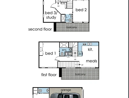 4/19 Nelson Street, Ringwood, East Melbourne, 3房, 2浴, Townhouse