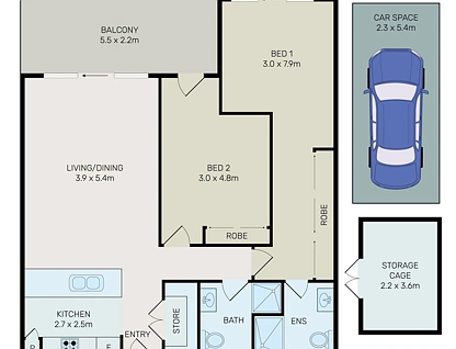B403/86 Centenary Drive, Strathfield, Inner West, 2 कमरे, 2 बाथरूम, Apartment