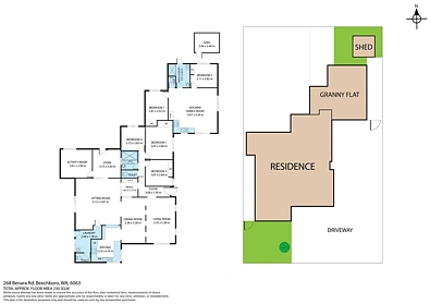 Plano ng Bahay - 268 Benara Road, Beechboro, WA 6063