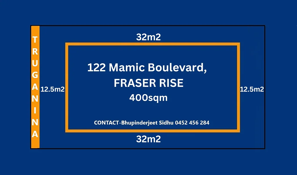Fraser Rise 尽享Fraser Rise静谧生活 400㎡优质土地 12.5米宽街道 梦想家园起点 靠近学校购物中心交通 投资家庭理想选择 CONTACT BHUPINDERJEET SIDHU 0452 456 284 Prime Residential Land Opportunity in Fraser Rise