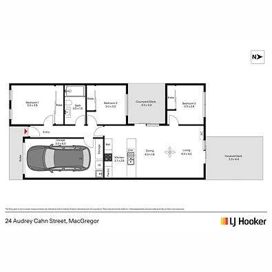 24 Audrey Cahn Street, Macgregor, ACT 2615, 3 Bedrooms, 1 Bathrooms, House