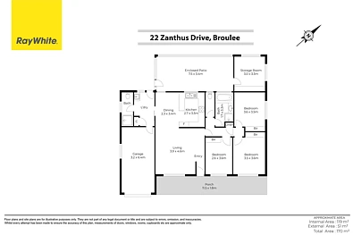 22 Zanthus Drive, Broulee, NSW 2537, 3房, 2浴, House