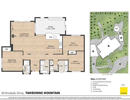 46 Kinabalu Drive, Tamborine Mountain, Gold Coast, 3 غرف, 2 حمامات, House