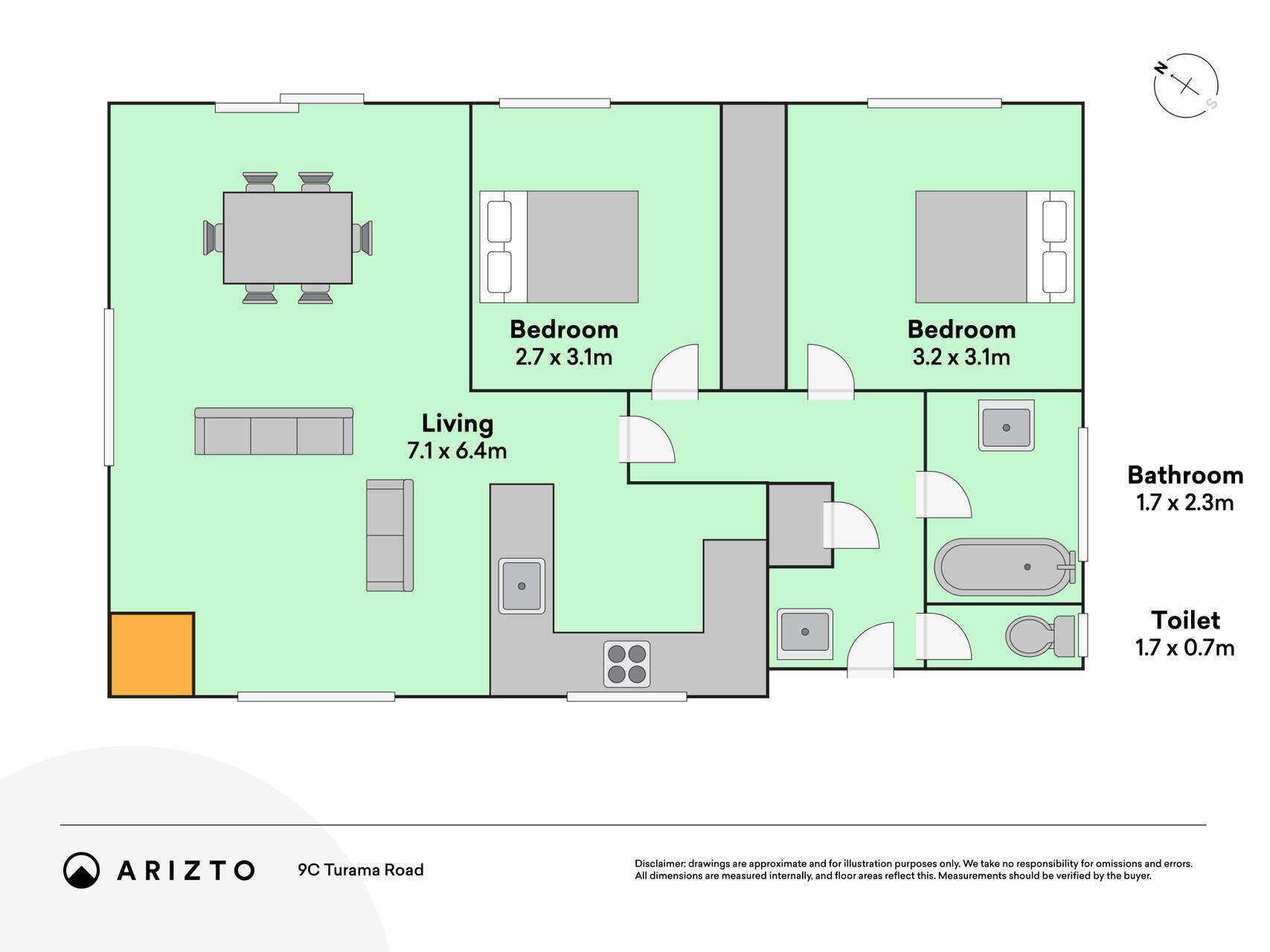 9c Turama Road, Fairy Springs, Rotorua, 2 Kuwarto, 1 Banyo