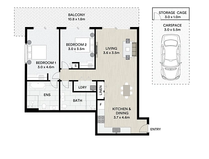 301/31A Garfield Street, Wentworthville, Parramatta (Northwest suburbs), 2 ਕਮਰੇ, 2 ਬਾਥਰੂਮ, Apartment