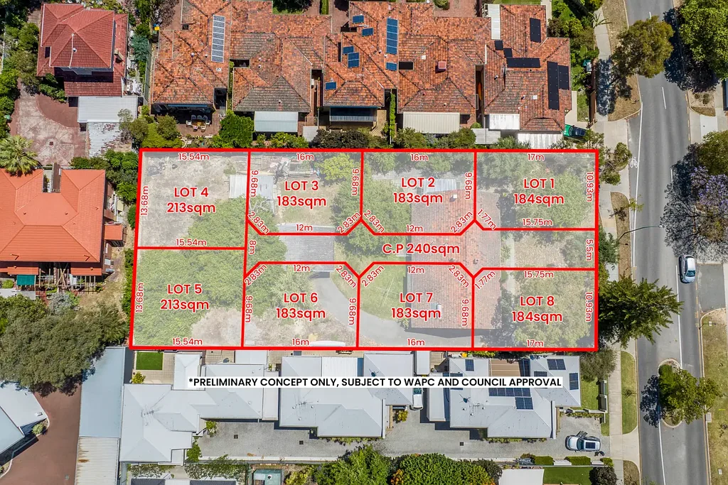 Como 3कमरा Rare 1765.8 sqm R40 Development Opportunity in Como Beach