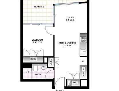 804/253-255 Oxford Street, Bondi Junction, Eastern Suburbs, 1 phòng ngủ, 1 phòng tắm, Apartment
