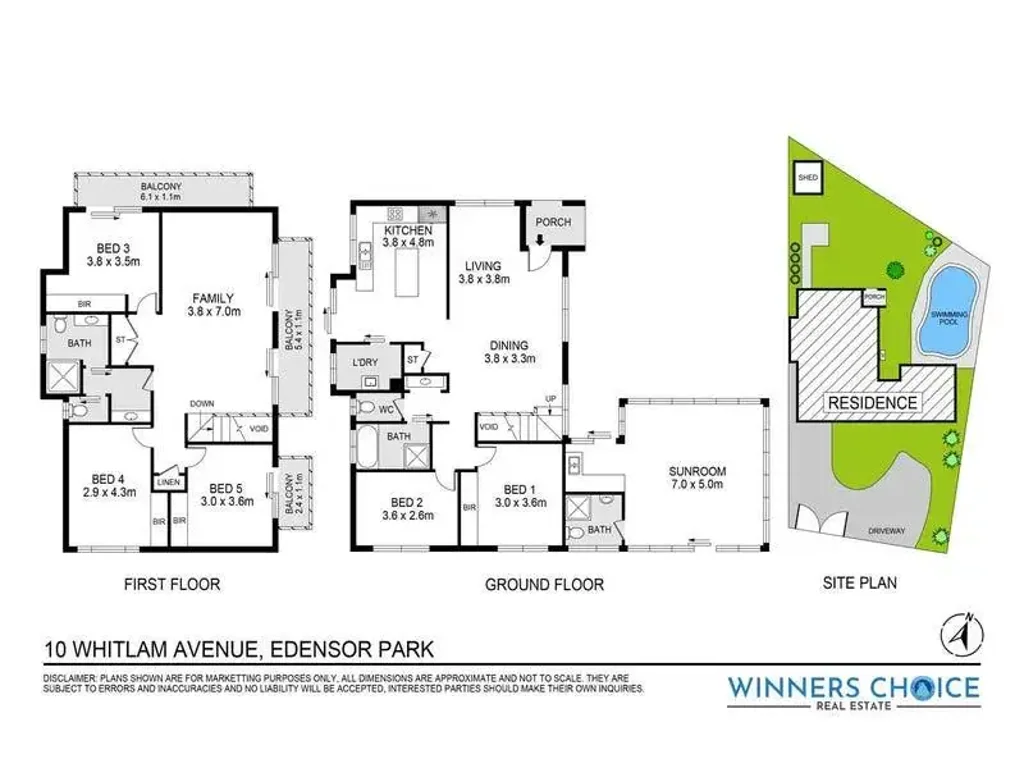 Edensor Park 6침실 SPACIOUS LIVING WITH PRIVACY - PERFECT FOR LARGE FAMILY OR I
