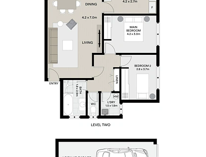 6/14 Lancelot Street, Allawah, St George, 2 chambres, 1 salles de bain, Apartment