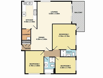 16/3-7 Edgeworth David Avenue, Hornsby, Upper North Shore, 3 कमरे, 2 बाथरूम, Apartment
