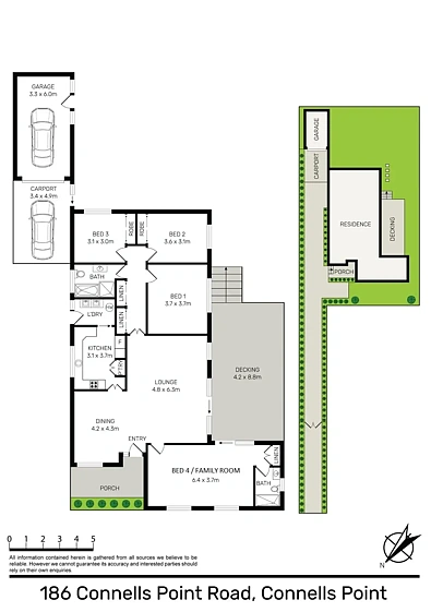 186 Connells Point Road, Connells Point, NSW 2221, 4 રૂમ, 2 બાથરૂમ, House