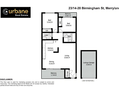 23/14-20 Birmingham Street, Merrylands, Parramatta (Northwest suburbs), 2 غرف, 1 حمامات, Apartment