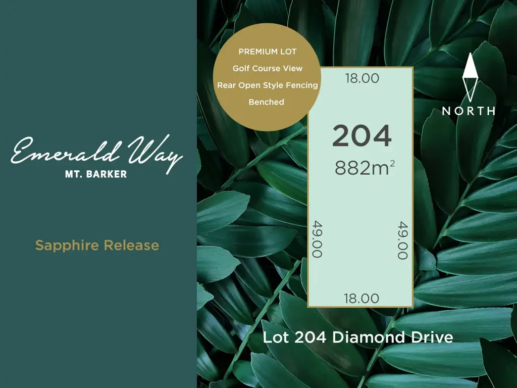 Lot 204 Diamond Drive (Sapphire Release), Mount Barker, SA 5251