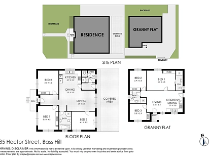 285 & 285A Hector Street, Bass Hill, South Western Suburbs, 6 ห้องนอน, 3 ห้องน้ำ, House