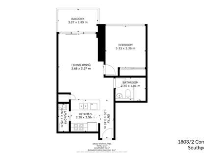1803/2 Como Crescent, Southport, QLD 4215, 1 Bedrooms, 1 Bathrooms, Apartment