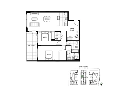 410/129B Jerralong Drive, Schofields, Outer Western Sydney, 2部屋, 2バスルーム, Apartment