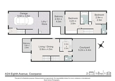 4/24 Eighth Avenue, Coorparoo, QLD 4151, 2房, 1浴, Townhouse