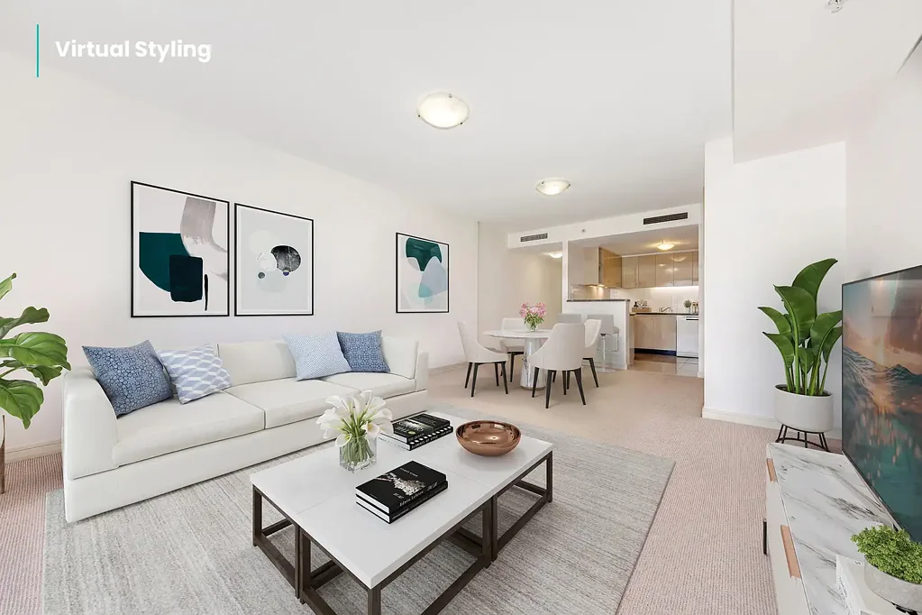 North Sydney 1房  Massive 92sqm 1 Bed With Water Views & Parking Opposite Metro