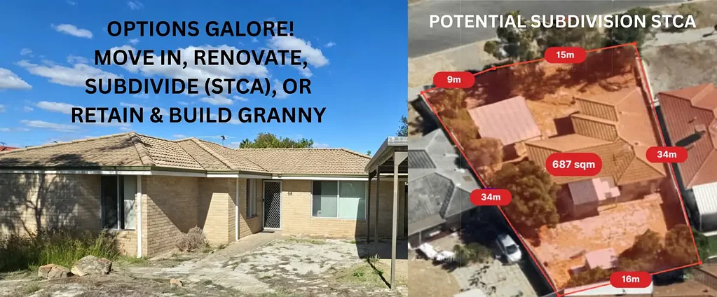Morley 4房  UNDER OFFER! The Best Value Property! OPTIONS GALORE w/ plenty of possibilities in Morley: Move in, Renovate & Granny Flat or Build/Develop.