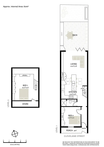 76 Cleveland Street, Chippendale, NSW 2008, 2 slaapkamers, 1 badkamers, House