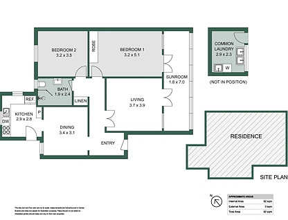 6/32 National Park Street, Hamilton East, Newcastle, 2 غرف, 1 حمامات, Apartment