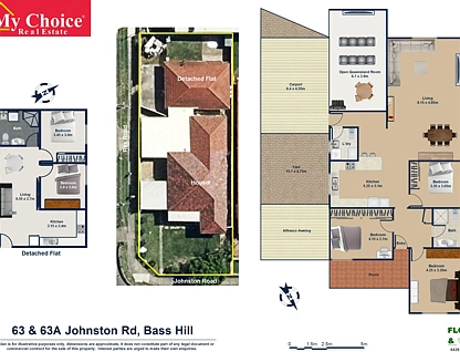 63 & 63a Johnston Road, Bass Hill, South Western Suburbs, 5部屋, 2バスルーム, House