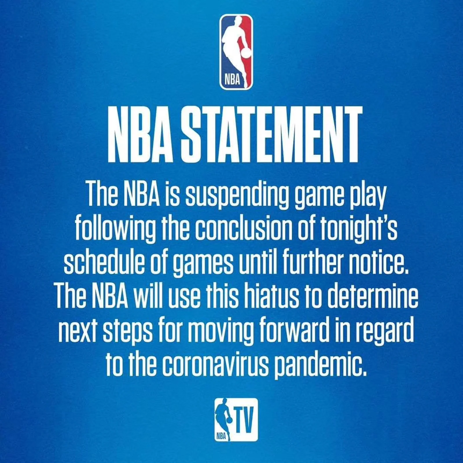 NBA暂停比赛