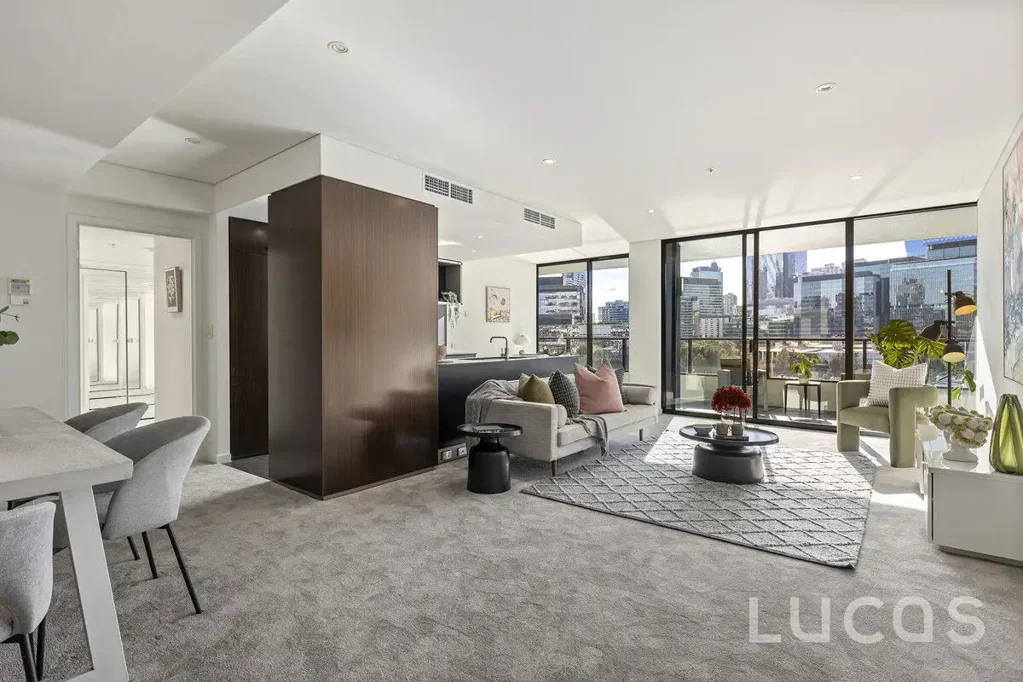 Docklands 2غرفة نوم WELL-DESIGNED NORTH-FACING HOME WITH ICONIC VIEWS & ENTERTAINER'S BALCONY