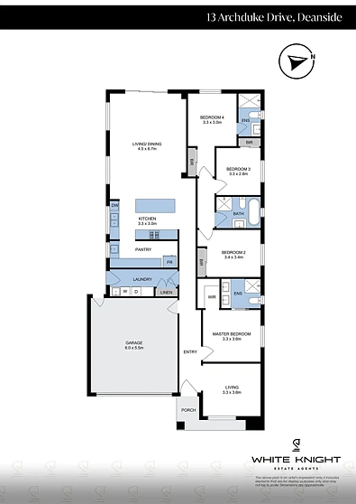 13 Archduke Drive, Deanside, VIC 3336, 4房, 3浴, House