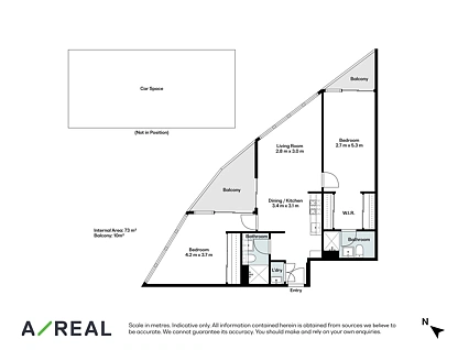 210N/883 Collins Street, Docklands, Melbourne CBD, 2 Kuwarto, 2 Banyo, Apartment