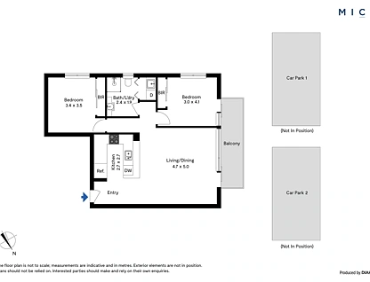 41/88 Wells Street, Southbank, Melbourne CBD, 2 ਕਮਰੇ, 1 ਬਾਥਰੂਮ, Apartment