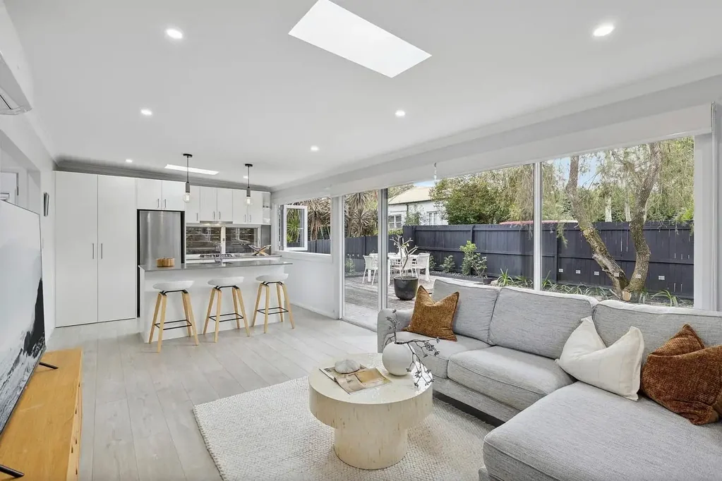 North-facing coastal oasis