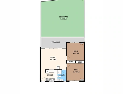 2/16 Grevillea Circuit, Nightcliff, Darwin Suburbs, 2 침실, 1 욕실, Apartment