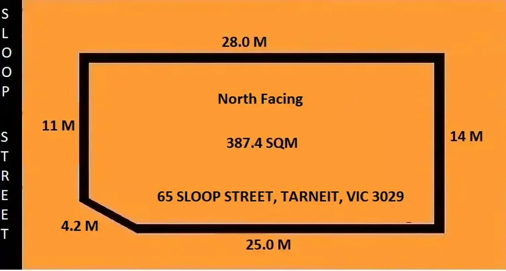 Tarneit 387平米朝北地块 未来生活便利 交通四通八达 增长潜力无限 65 Sloop Street - Premium North Facing Block in Tarneit