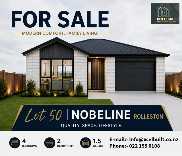 Rolleston 4房  Four Bedroom Home & Land Package in Rolleston