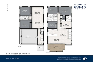 112 McFadden Street, Wynnum, QLD 4178, 5 Bedrooms, 3 Bathrooms, House