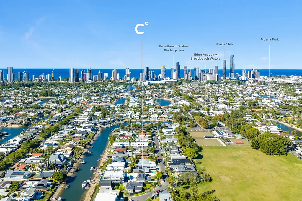 Broadbeach Waters 4房  North-East Aspect, Boat Ramp and Access to Main River
